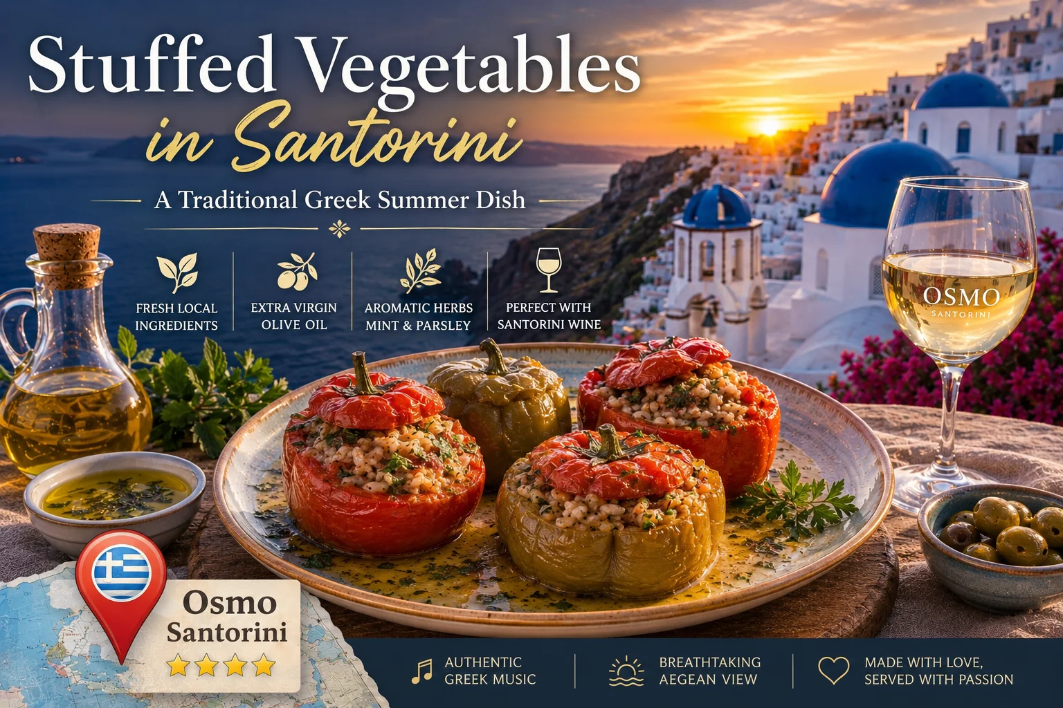 Stuffed Vegetables Santorini