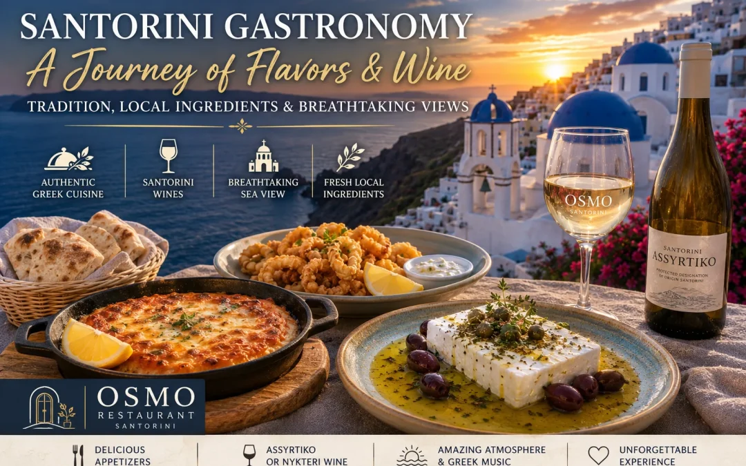 Santorini Gastronomy: A Journey of Flavors and Wine at Osmo Restaurant